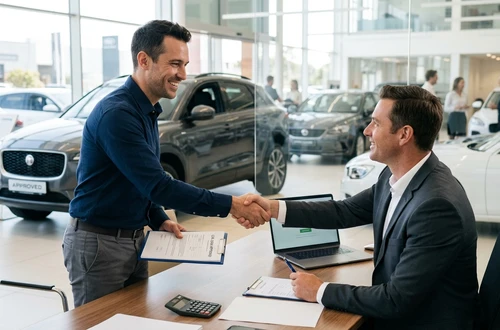 DriveWise advisor meeting with a borrower